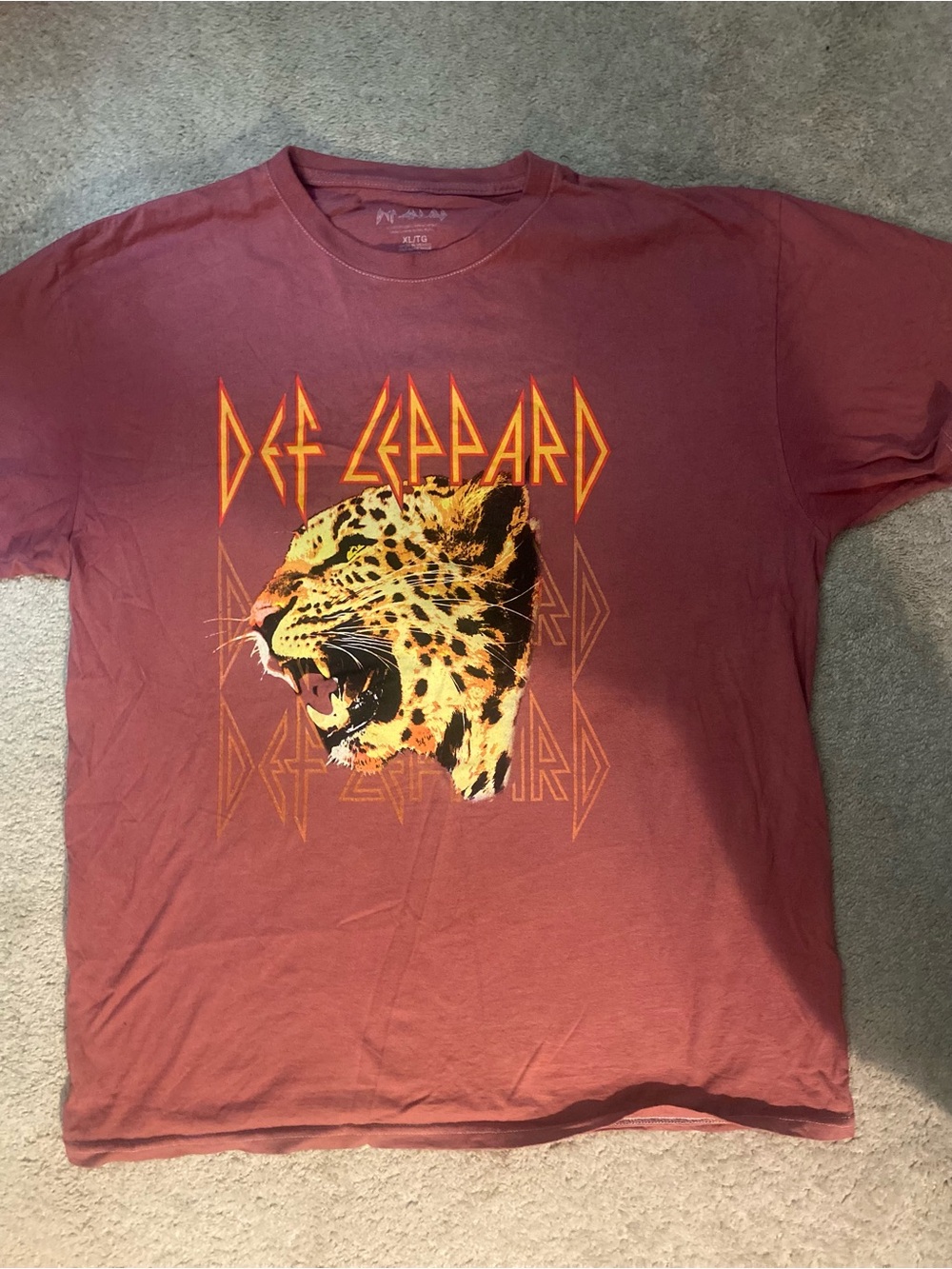 Def Leppard Graphic Tee - Dusty Rose